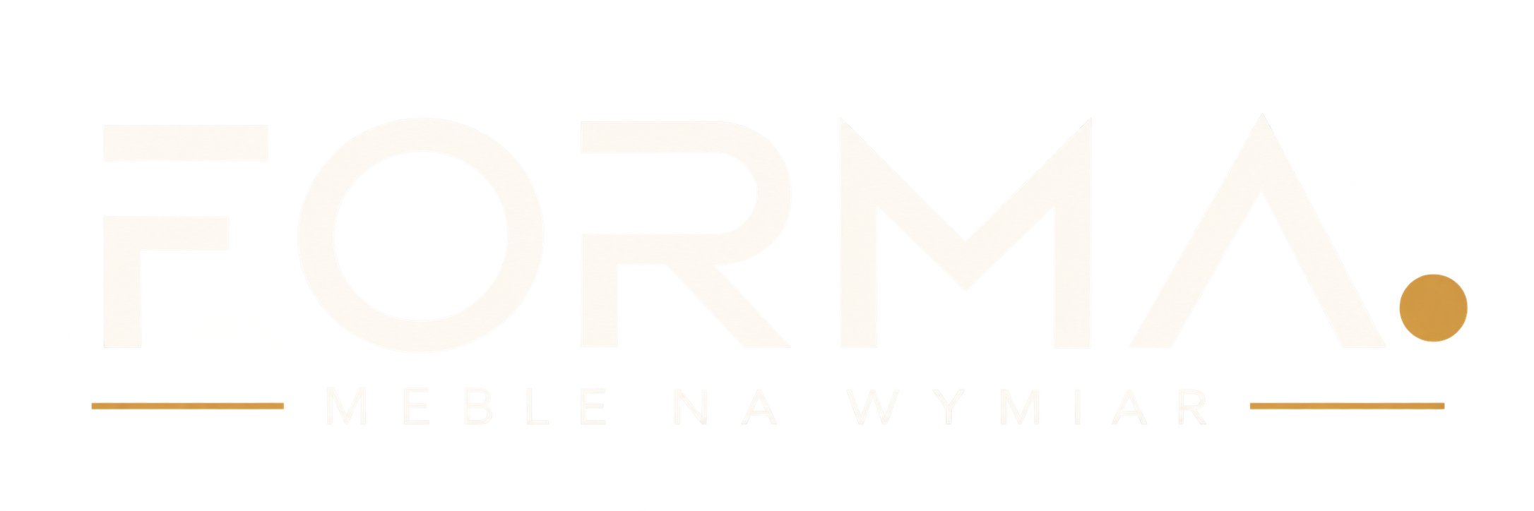 minimalistyczne logo forma z akcentem złota